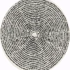 Round Rug - Brussels Swirl (black)