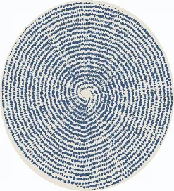 Round Rug - Brussels Swirl (blue)