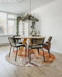 Round Rug - Olivera (brown) -Viscose Rugs Shop 3.huiswaartsoliverarostbrun.jpg