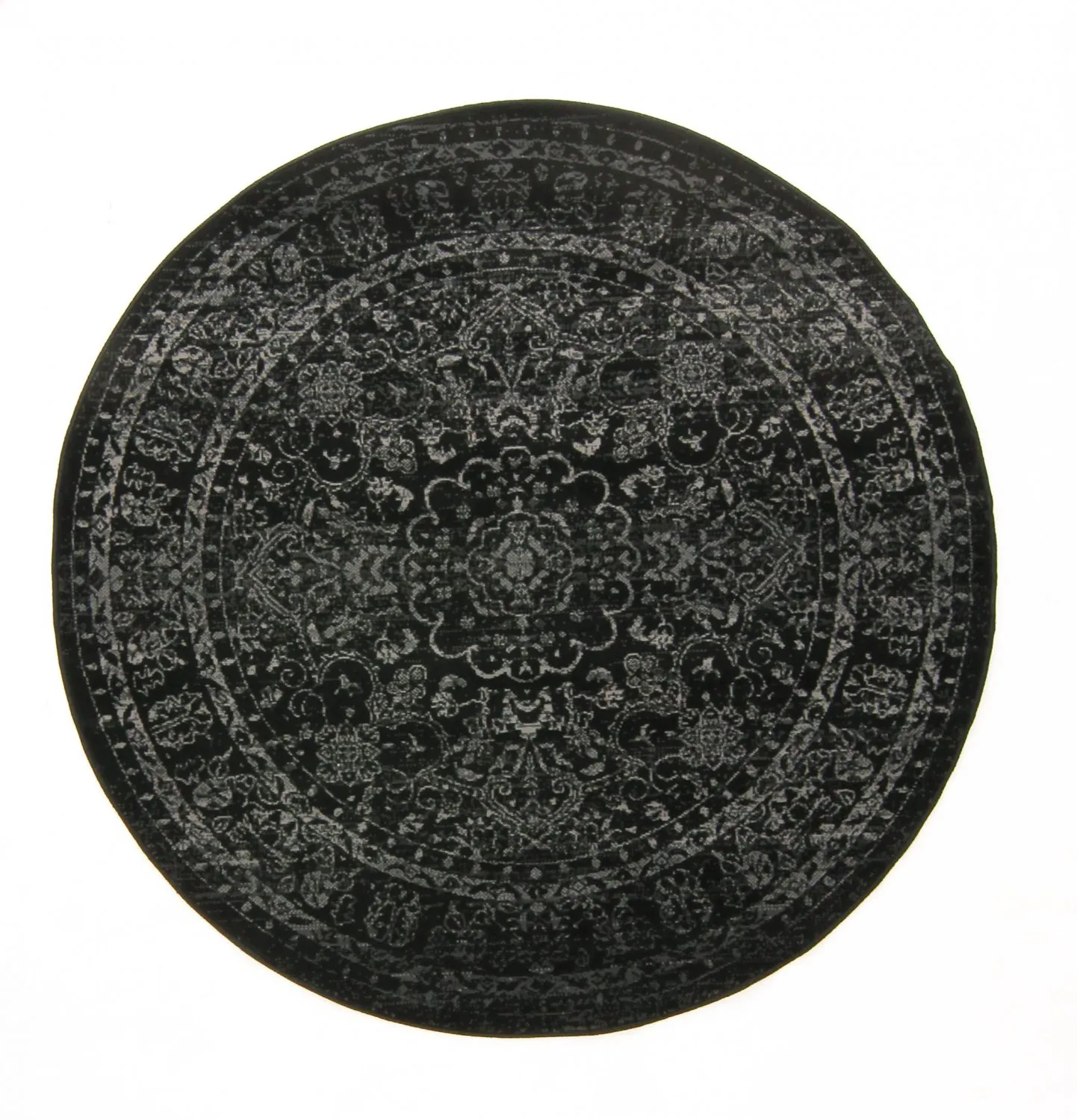 Round Rug - Peking Noble (black) 3 Round Rug - Peking Noble (black)