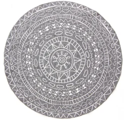 Round Rug - Brussels Diamond (grey)