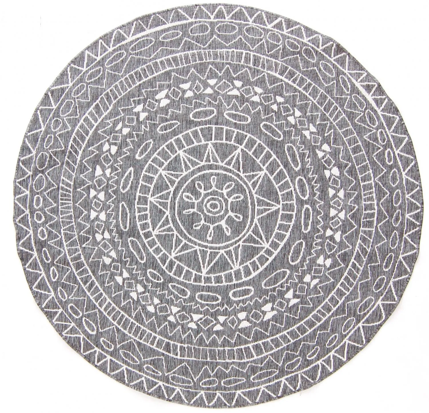 Round Rug - Brussels Diamond (grey) 3 Round Rug - Brussels Diamond (grey)