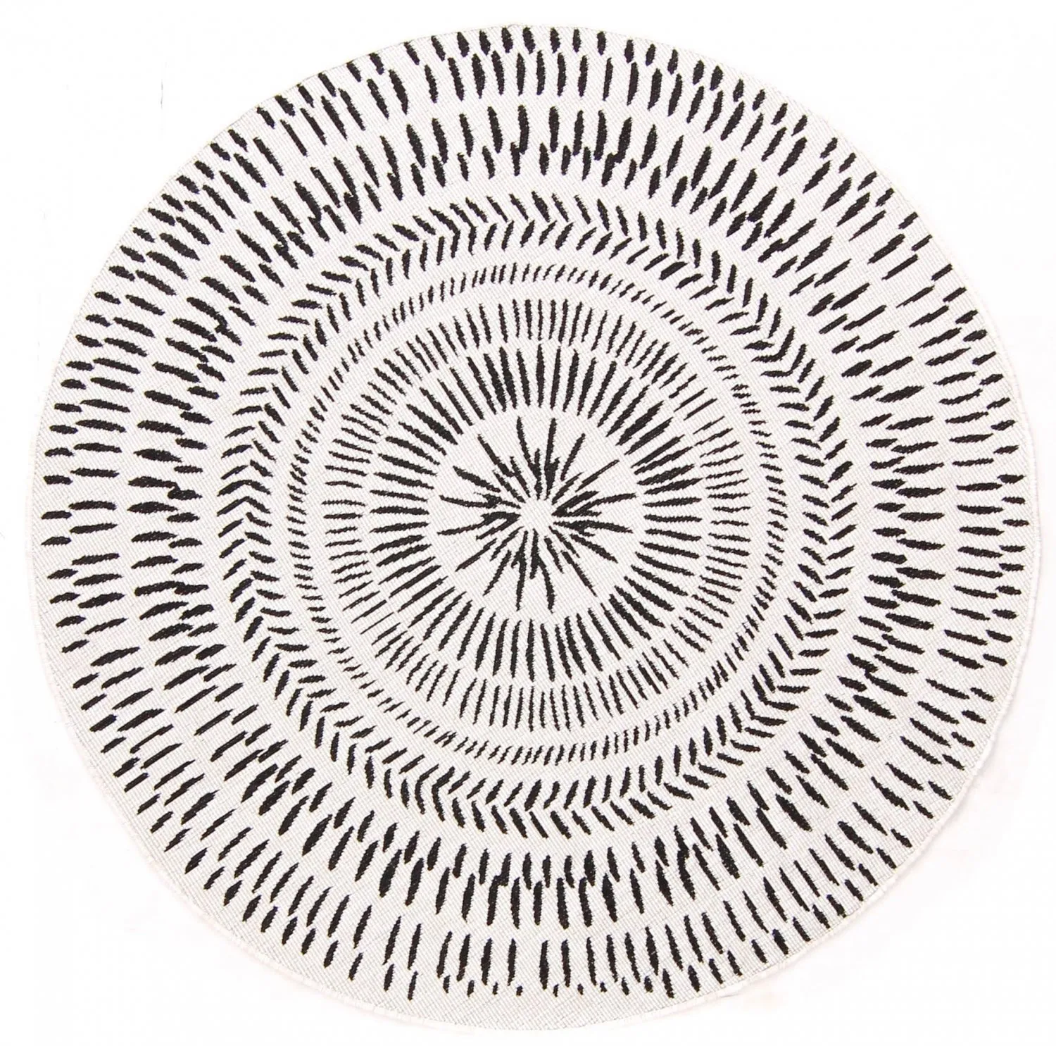 Round Rug - Brussels Night (grey) 3 Round Rug - Brussels Night (grey)