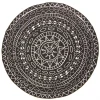 Round Rug - Brussels Diamond (black) -Viscose Rugs Shop 345503 9626.jpg