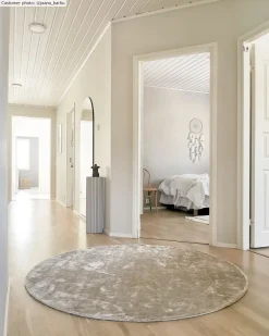 Round Rug - Jodhpur Special Luxury Edition Viscose (light Grey/beige) -Viscose Rugs Shop 5.jaana karhujodhpurljusgrabeige2.jpg