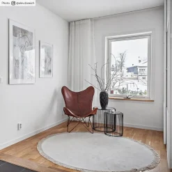 Wilton Rug - Art Silk (light Grey/beige) -Viscose Rugs Shop art silk ljusgra beige rund2.jpg