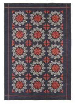 Wilton Rug - Florina (grey/blue/orange)