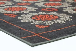 Wilton Rug - Florina (grey/blue/orange) -Viscose Rugs Shop atakum4.jpg