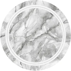 Round Rug - Attika (grey/white)
