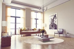 Round Rug - Porto (beige) -Viscose Rugs Shop beige4b.jpg