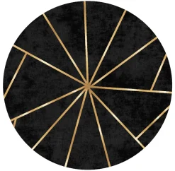 Round Rug - Bellizzi (black)