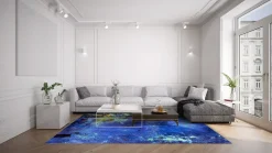 Wilton Rug - Gallo (blå) -Viscose Rugs Shop bla11a .jpg