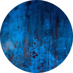 Round Rug - Aragon (blå)