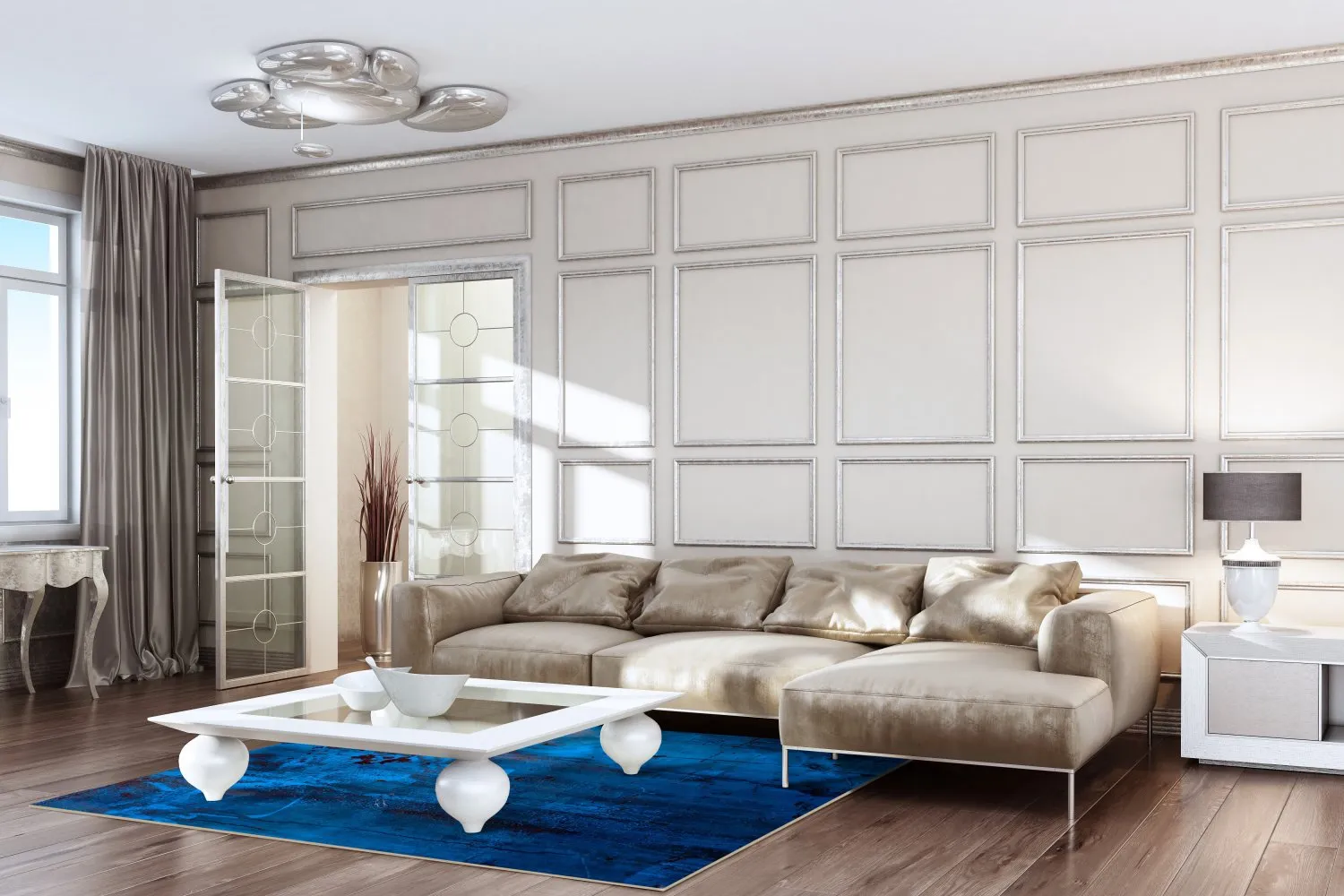 Wilton Rug - Aragon (blå) 4 Wilton Rug - Aragon (blå) - Image 2