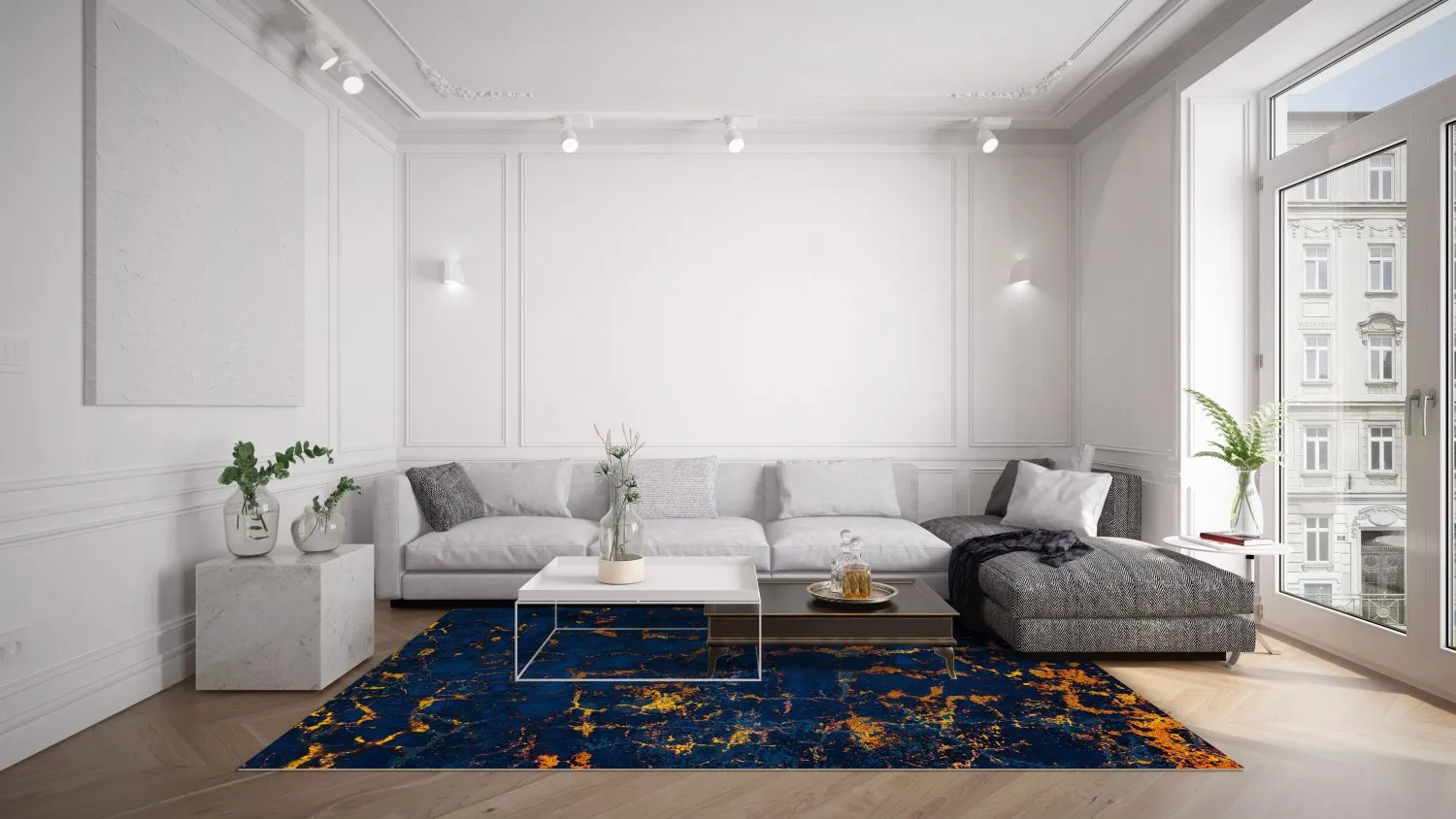 Wilton Rug - Peralta (blå) 4 Wilton Rug - Peralta (blå) - Image 2