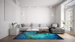 Wilton Rug - Pardos (blå) 7 Wilton Rug - Pardos (blå) -Viscose Rugs Shop bla9a .jpg