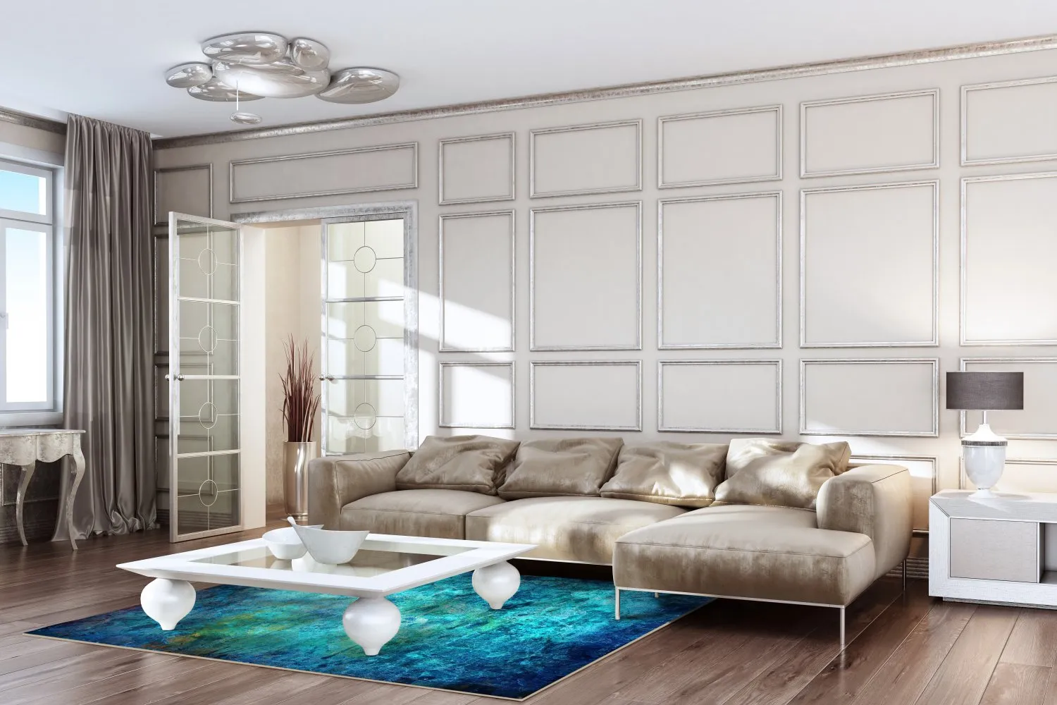 Wilton Rug - Pardos (blå) 4 Wilton Rug - Pardos (blå) - Image 2