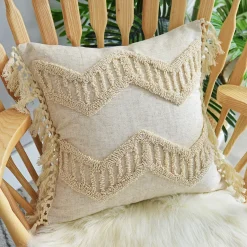Cushion Cover - Pompom Boho 45 X 45 Cm (beige)