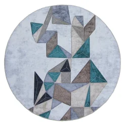 Round Rug - Feres (grey/beige/multi)