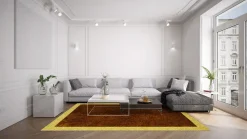 Round Rug - Eliz (brun) 7 Round Rug - Eliz (brun) -Viscose Rugs Shop brun1a 29396.jpg