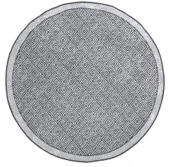 Round Rug - Monsaraz (black) 11 Round Rug - Monsaraz (black) -Viscose Rugs Shop brussels weave 20.5323 night 02 matta carpet teppich 01rr.jpg