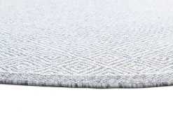 Round Rug - Monsaraz (grey) -Viscose Rugs Shop brussels weave 20.5323 silver 01 matta carpet teppich 03rr.jpg