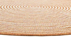 Round Rug - Ferragudo (orange) -Viscose Rugs Shop brussels weave 20.5337 cayenne 01 matta carpet teppich 03rr.jpg
