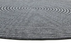 Round Rug - Ferragudo (anthracite) -Viscose Rugs Shop brussels weave 20.5337 night silver 01 matta carpet teppich 03rr.jpg