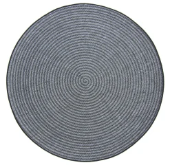 Round Rug - Ferragudo (anthracite) -Viscose Rugs Shop brussels weave 20.5337 night silver 02 matta carpet teppich 01rr.jpg