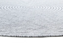 Round Rug - Ferragudo (grey) 10 Round Rug - Ferragudo (grey) -Viscose Rugs Shop brussels weave 20.5337 silver 01 matta carpet teppich 03rr.jpg