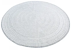 Round Rug - Ferragudo (grey) 12 Round Rug - Ferragudo (grey) -Viscose Rugs Shop brussels weave 20.5337 silver 02 matta carpet teppich 02rr.jpg