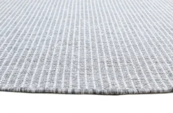 Round Rug - Bergen (grey) -Viscose Rugs Shop brussels weave 20.5364 night silver 01 matta carpet teppich 03rr 74356.jpg