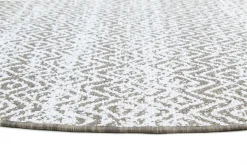 Round Rug - Harstad (brown) -Viscose Rugs Shop brussels weave 20.5457 coffee 01 matta carpet teppich 03rr 40781.jpg