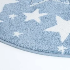 Childrens Rugs - Bueno Stars (blue) -Viscose Rugs Shop bueno 1325 bluerundkettel.jpg
