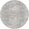 Round Rug - Gombalia (grey) -Viscose Rugs Shop canelli2rund.png