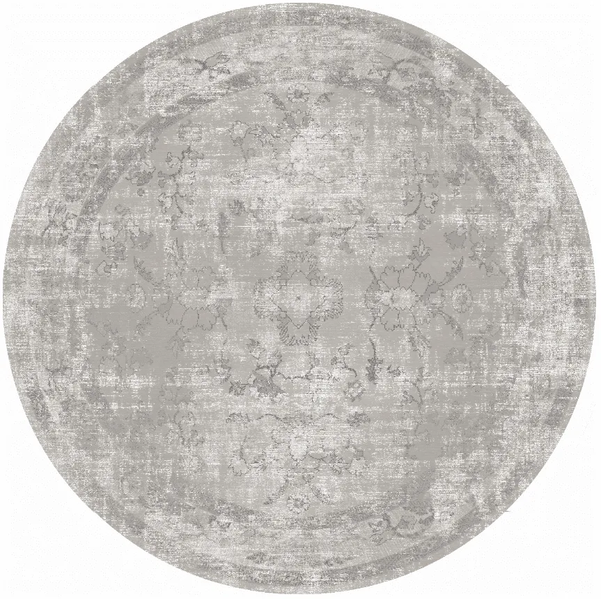 Round Rug - Gombalia (grey) 3 Round Rug - Gombalia (grey)