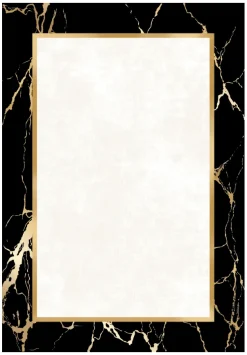 Wilton Rug - Cerasia (black/white/gold)