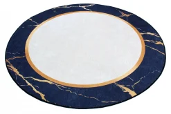 Round Rug - Cerasia (navy/white/gold) -Viscose Rugs Shop cobf931.jpg