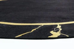 Round Rug - Cerasia (black/gold) -Viscose Rugs Shop coeb441.jpg