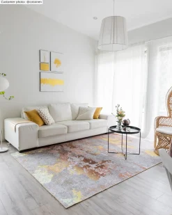 Wilton Rug - Elena (beige/gold) -Viscose Rugs Shop cotoinenelenabeigeguld.jpg