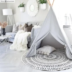 Round Rug - Brussels Night (grey) 14 Round Rug - Brussels Night (grey) -Viscose Rugs Shop credbilder mall brussels night.jpg