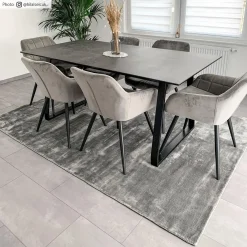 Viscose Rug - Jodhpur Special Luxury Edition (grey) -Viscose Rugs Shop credbilder mall jodhpur gra.jpg