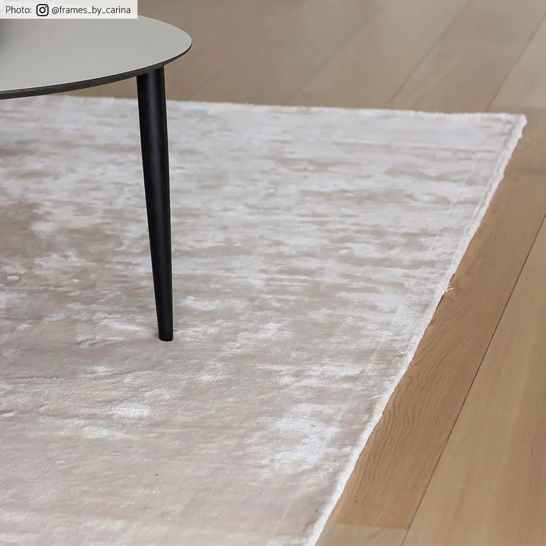 Round Rug - Jodhpur Special Luxury Edition Viscose (light Beige) 5 Round Rug - Jodhpur Special Luxury Edition Viscose (light Beige) - Image 3