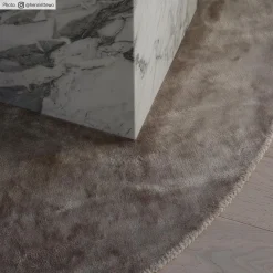 Round Rug - Jodhpur Special Luxury Edition Viscose (light Grey/beige) -Viscose Rugs Shop credbilder mall jodhpur ljusgra beige henriette.jpg