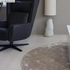 Round Rug - Jodhpur Special Luxury Edition Viscose (light Grey/beige) -Viscose Rugs Shop credbilder mall jodhpur ny 3 35987.jpg