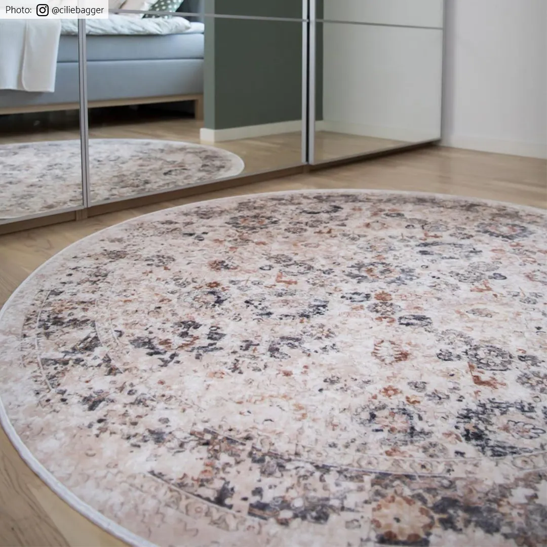 Round Rug - Toujane (grey) 5 Round Rug - Toujane (grey) - Image 3