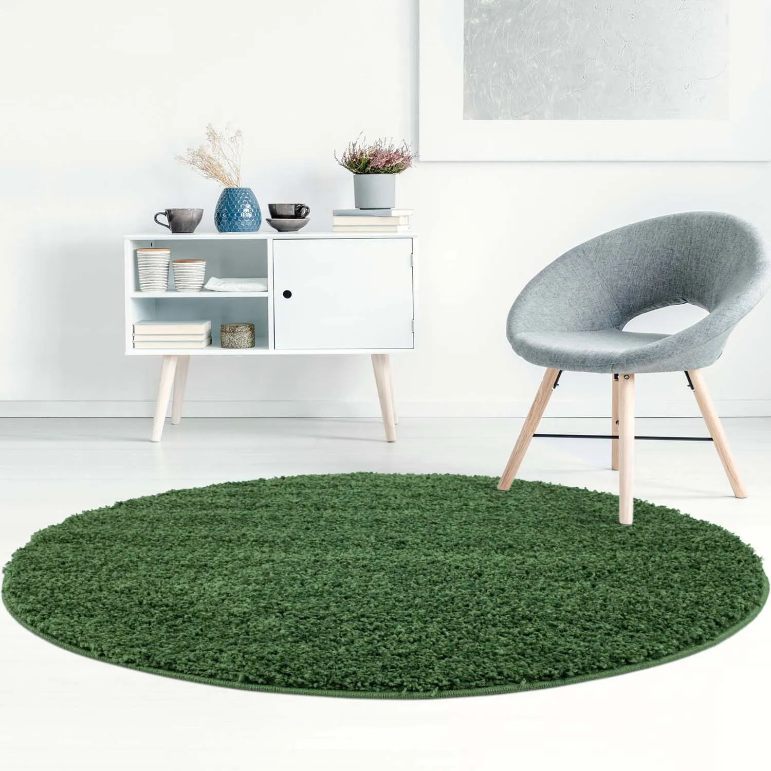 Round Rugs - Trim (green) 4 Round Rugs - Trim (green) - Image 2