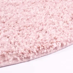 Round Rugs - Trim (pink) -Viscose Rugs Shop csha 500 pink rund detail.jpg