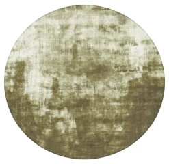 Round Rug - Jodhpur Special Luxury Edition (olive Green)