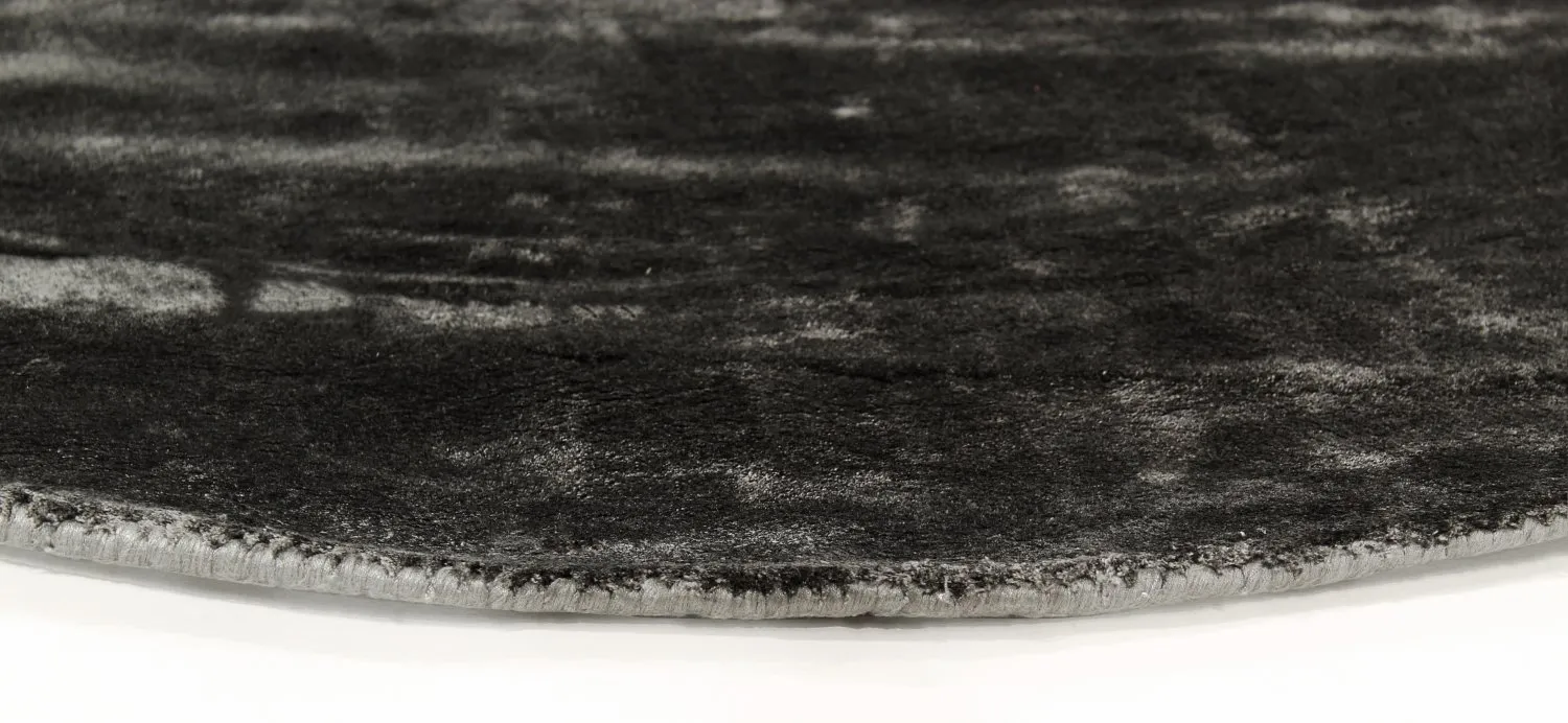 Round Rug - Jodhpur Special Luxury Edition (black) 5 Round Rug - Jodhpur Special Luxury Edition (black) - Image 3